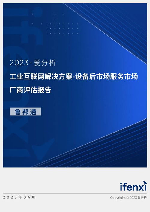 2023愛分析·工業(yè)互聯(lián)網(wǎng)解決方案廠商評估報告 聚焦設(shè)備后市場服務(wù)與魯邦通的數(shù)據(jù)服務(wù)實踐